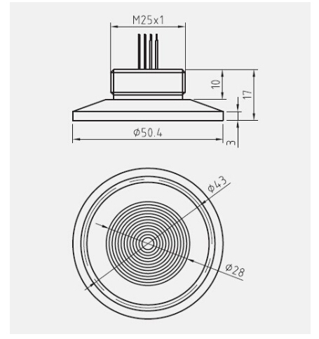 GS23 Clamp Type Food and Medicine Sanitary Flat Pressure Sensor