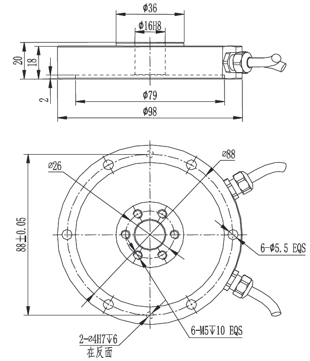 T550 installation dimensions