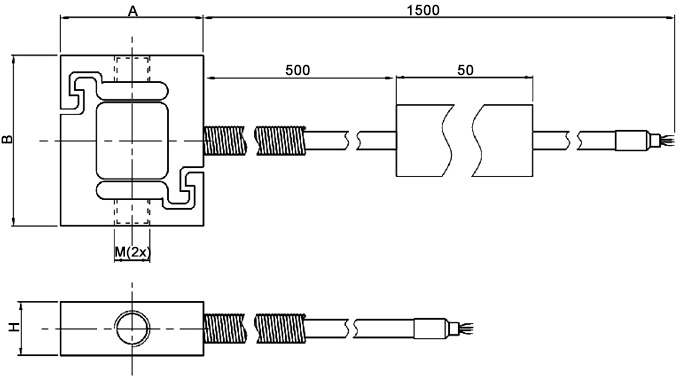 Micro load cell s type 0kg to 200kg dimension