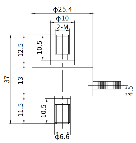 Tension and compression load cell 1kg to 200kg dimension