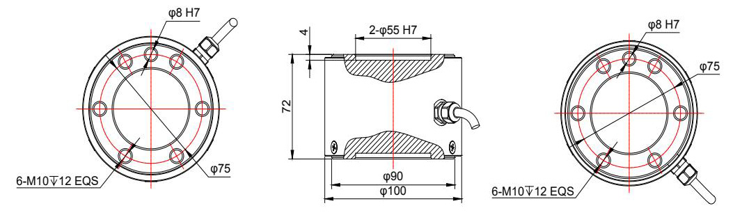MT510 3 Axis Force Sensor