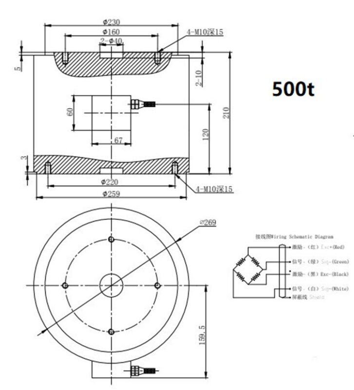 MLC407 500t Dimension Drawing
