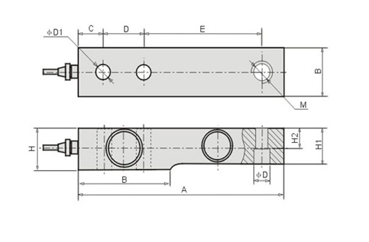 MLC802 forklift scale shear beam load cell-MANYYEAR TECHNOLOGY