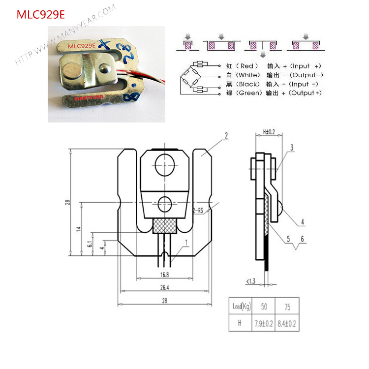MLC929E dimension