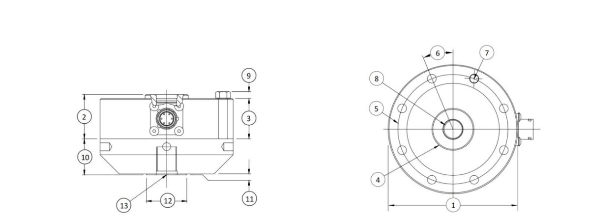 H1000 Fatigue-grade small-range spoke-type force sensor