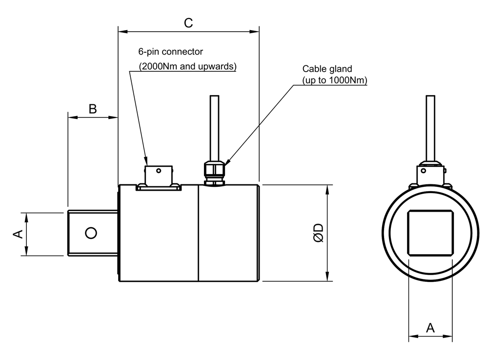DTD-S Dimensions