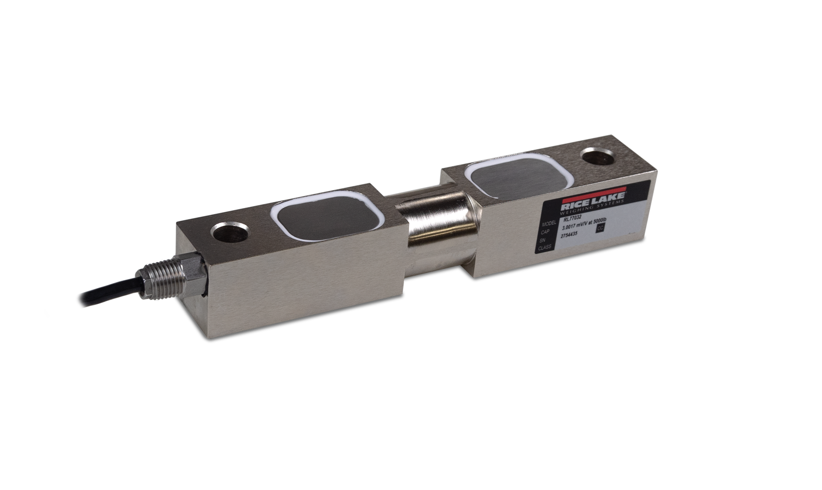 Rice Lake RL77032 Alloy Steel, Double-ended Beam Load Cell