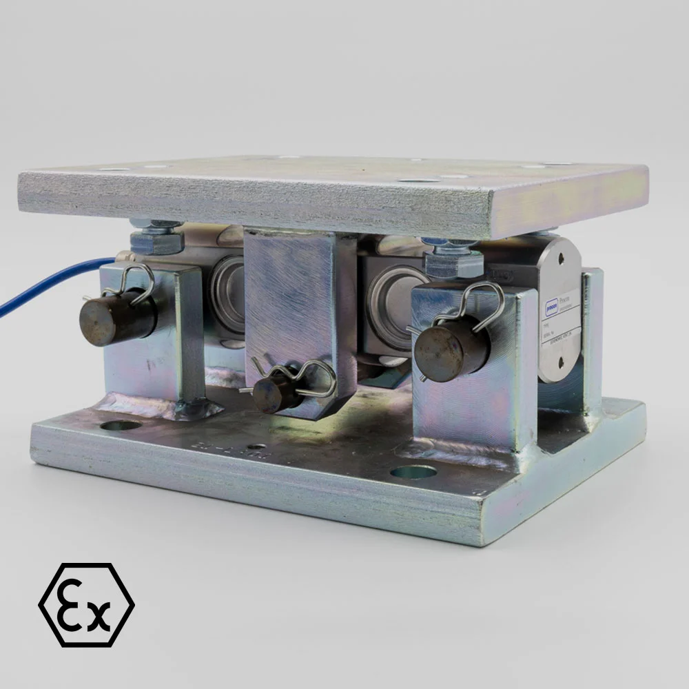 NOV LP44 Load Cell Assembly: Double-Ended Shear Beam Load Cell for Silo and Tank Weighing Applications ATEX and ICEx Certified