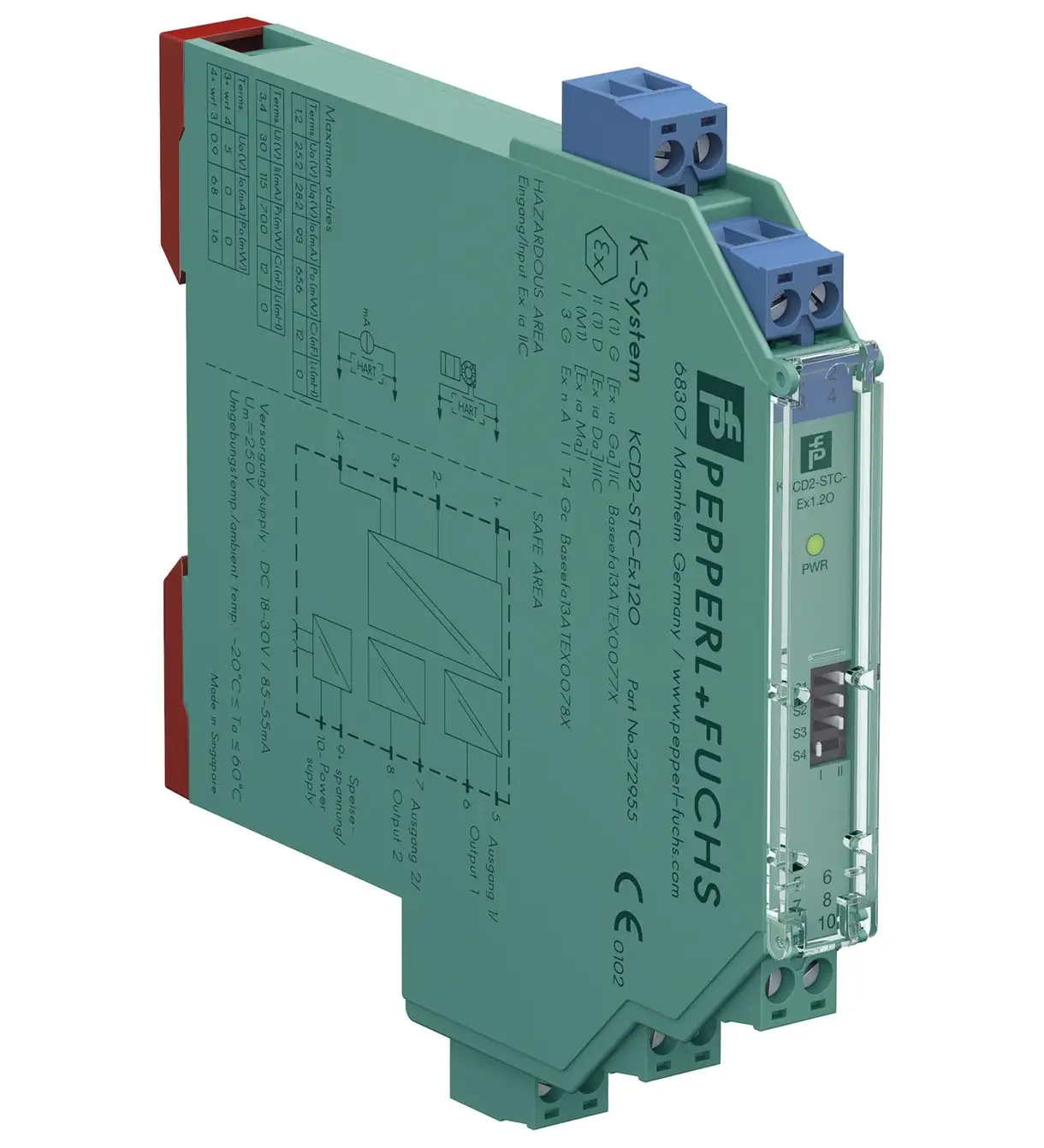 Pepperl+Fuchs KCD2-STC-Ex1.2O SMART Transmitter Power Supply