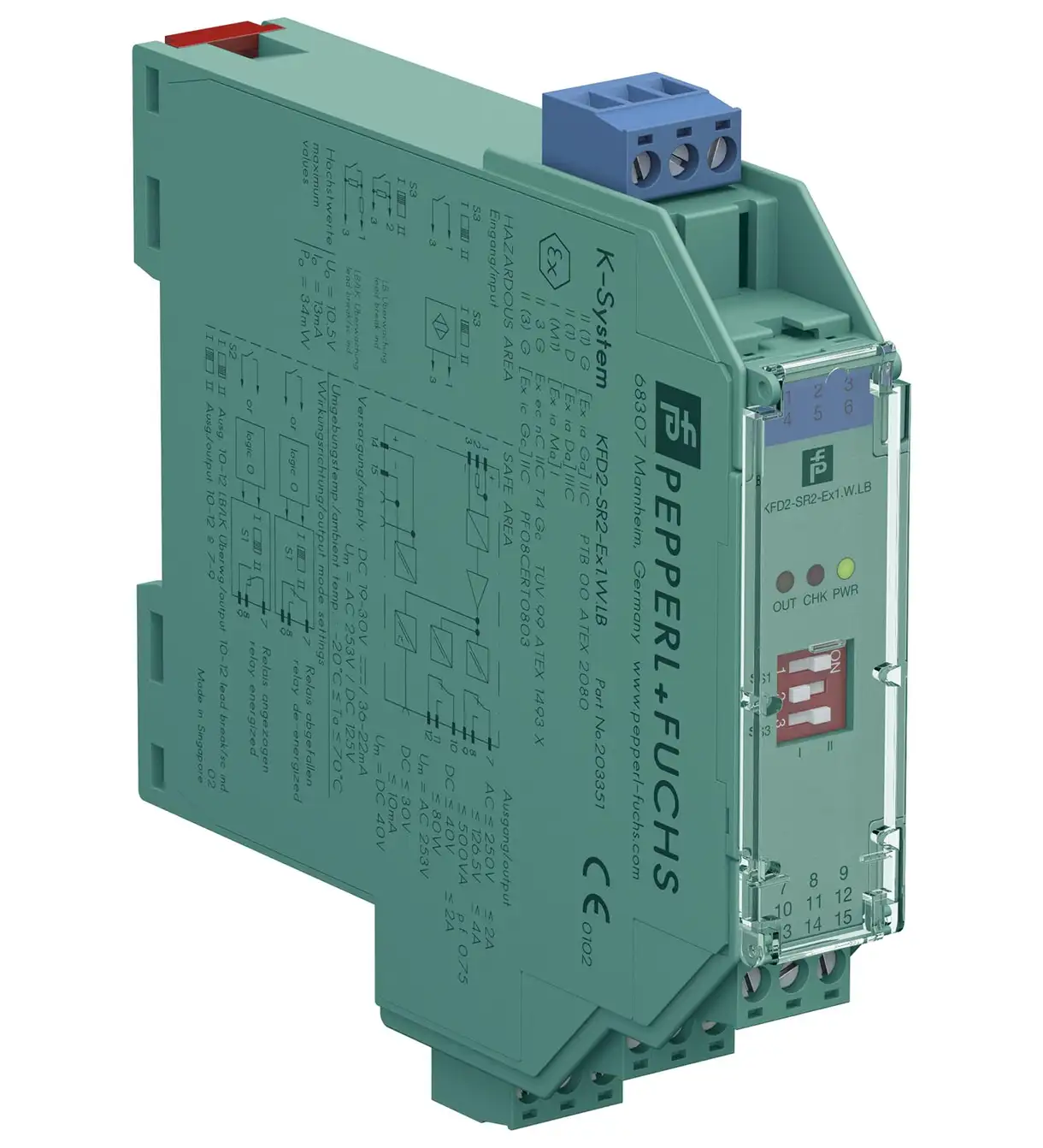 Pepperl+Fuchs KFD2-SR2-Ex1.W.LB Switch Amplifier